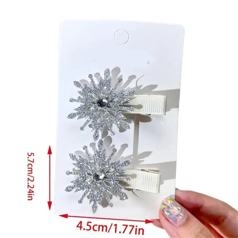 39bb Central cabello nieve para niñas pequeñas