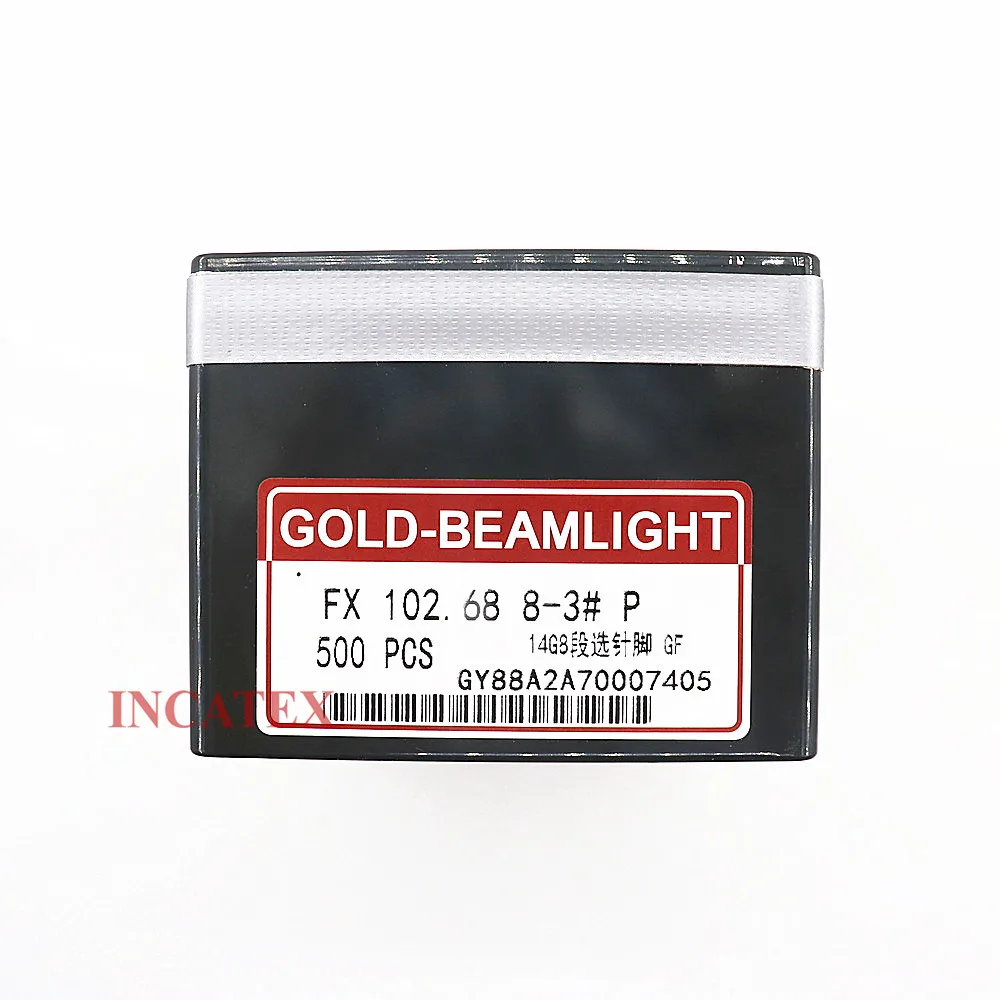 500 Pcs Genuine Gold Beamlight Knitting Needles FX 102. 68 8-3# P For SHIMA SEIKI Chinese Knitting Machine 14G Needle