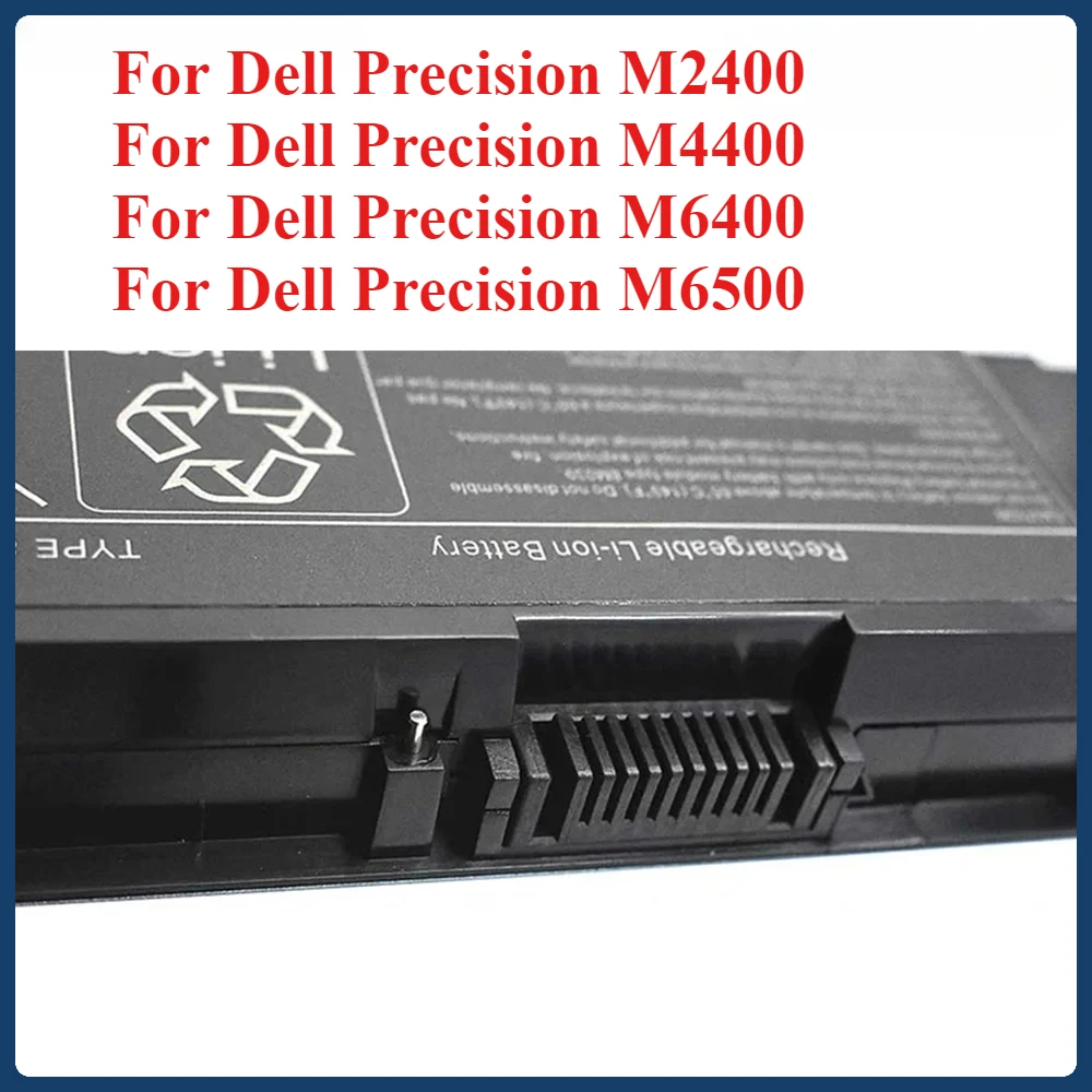 New 8M039 Laptop Battery 8600mAh for DELL Precision M2400 M4400 M6400 M6500 Replacement C565C DW842 J012F