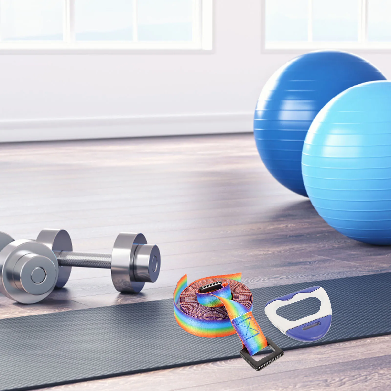 

1 Pair Fitness Gym Rings Durable Exercise Training Support Pull Workout Portable Lightweight Baby Walking Assistant Stand Up