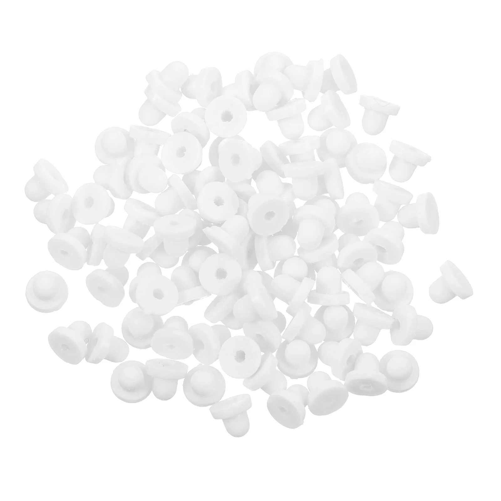 

100 Pcs Earring Back Pad Backing Backings Silicone Backs Plug for Earrings Jewelry Replacement Stoppers