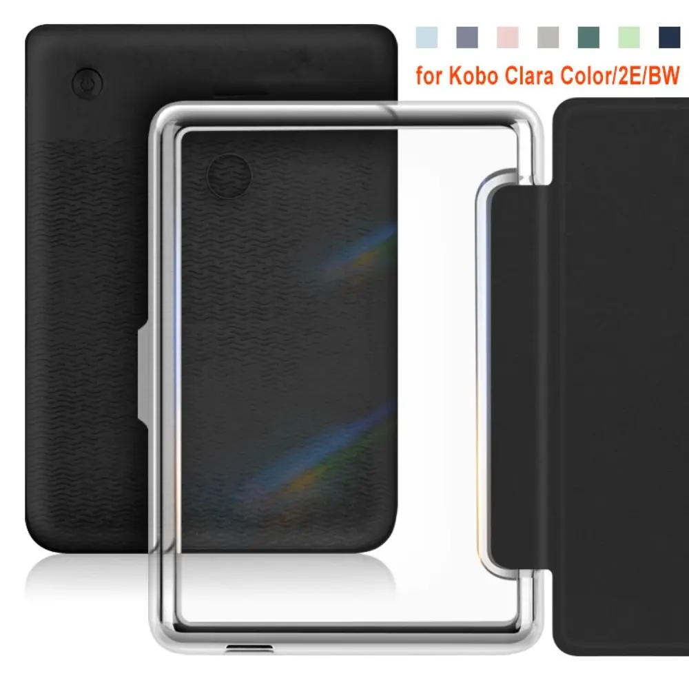 Auto Sleep/Wake e-Reader Case Acrylic Shockproof N367 Folio Cover Ultra Slim Leather for KOBO Clara Colour/BW/2E
