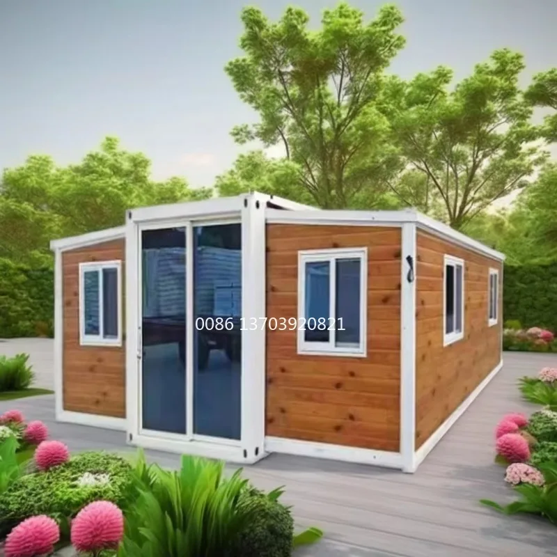 Prefabricated Modular House Prefab Steel 2 Bedroom Expandable Container Granny Flat House Australian Standards