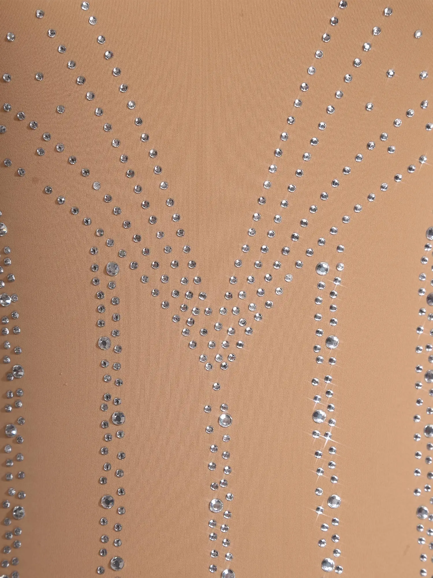 بدلة رقص لاتينية للسيدات لامعة مرصعة بأحجار الراين وشرابات ترتر للتزلج على الجليد يوتار تشا تشا تانجو سامبا رومبا زي قاعة الرقص