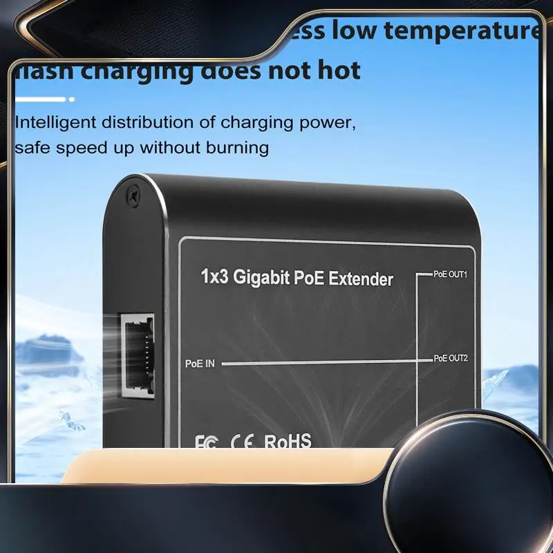 IEEE802.3Af/At 30W Network Poe Signal Gigabit Poe Extender Ethernet Repeater For Security Systems Camera-N34R