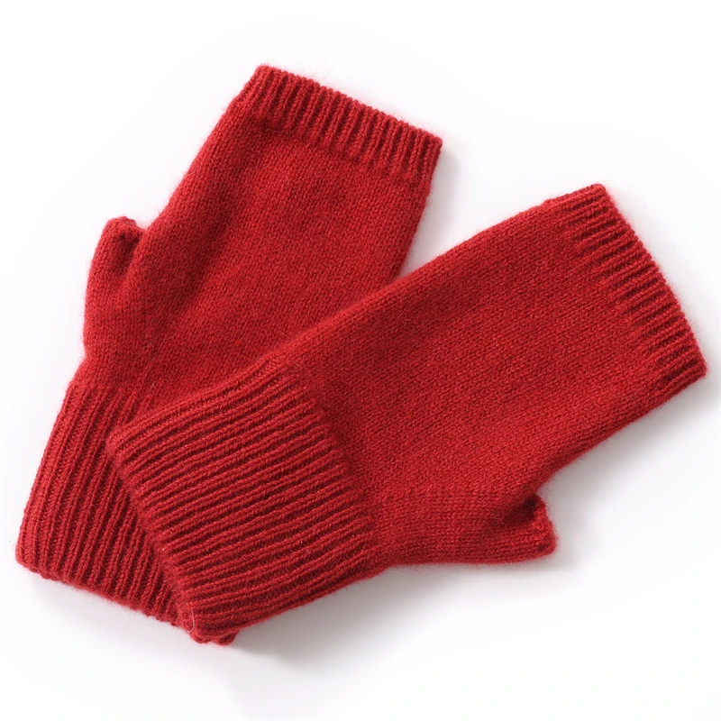 ถุงมือแคชเมียร์แท้ 100% คุณภาพสูง สำหรับฤดูใบไม้ร่วงและฤดูหนาว แบบหนา ครึ่งนิ้ว ชิ้นเดียว ให้ความอบอุ่น ป้องกันความหนาว ยืดหยุ่น ลายสก็อต