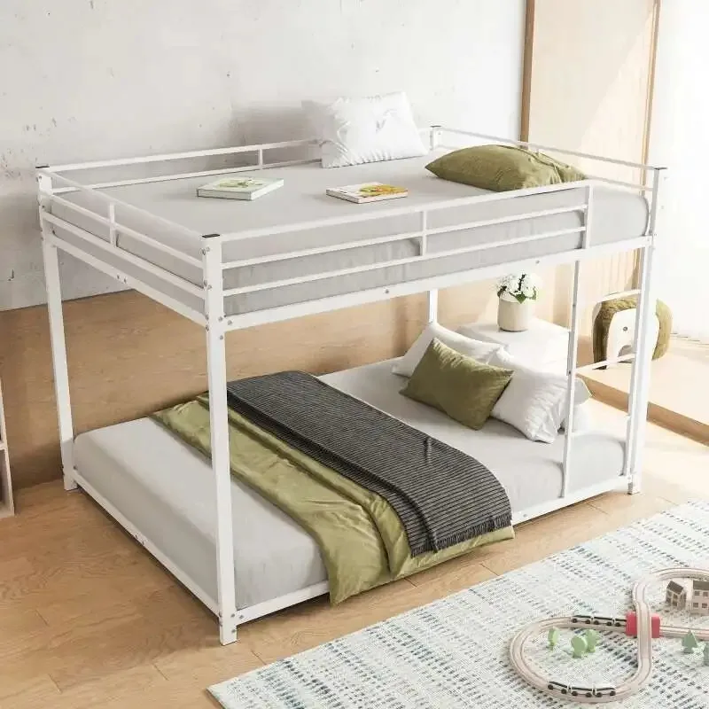 Litera de diseño minimalista moderno, estructura de metal, cama doble clásica, para adultos y adolescentes, 90/140x200 cm