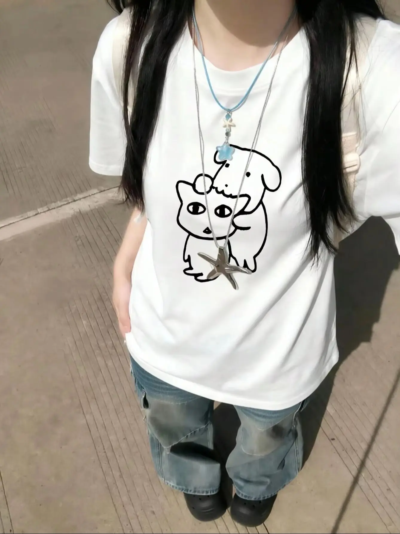 2026 New The Sundays Summer Time Vintage Short Sleeve T-Shirt Funny Print Tee Y2k Streetwear Style for Women Men Casual Tops