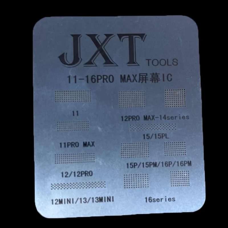 Universal For IP 11 12 13 14 15 Pro Max Flex Screen Chip Steel Net LCD Screen Display IC Protection BGA Reballing Stencils【SMQ】