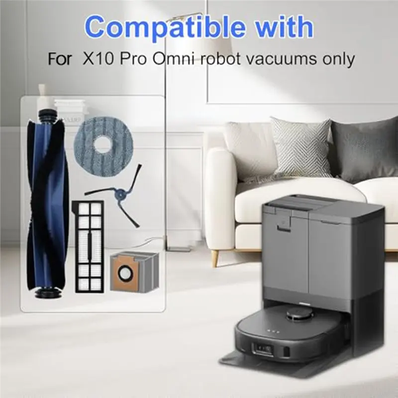 A77X Replacement Parts Kit-For Eufy X10 Pro Omni Robot Vacuum- Includes 25PCS Of Essential Accessories