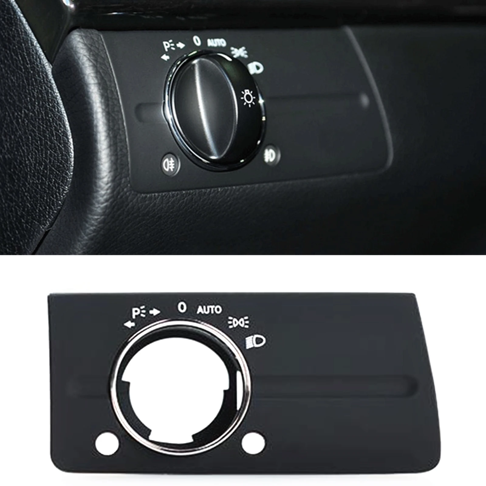 

Car Interior Headlight Switch Button Panel Knob Frame Trim Cover For Mercedes Benz E Class W211 2003-2008 Standard Version