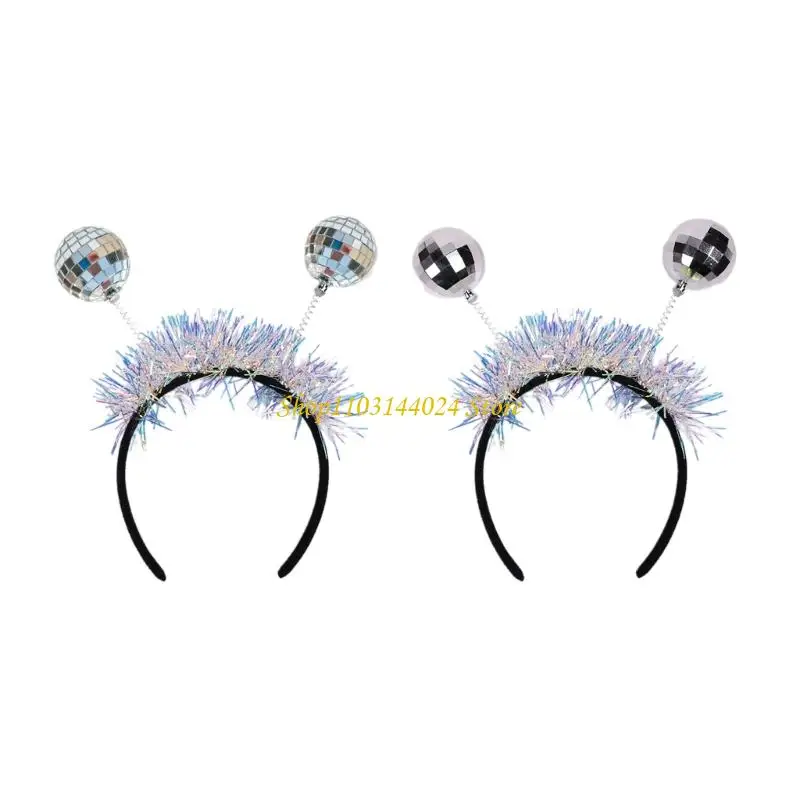 N5ke glittering bola bola rambut hairhoop rambut aksesori headpiece headoween pasokan