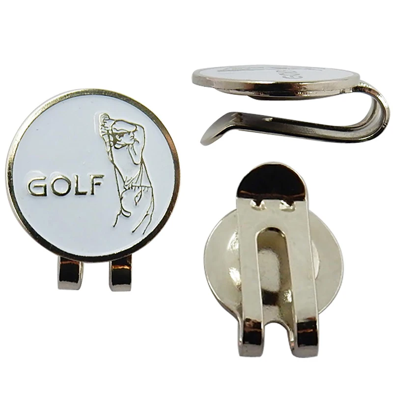 Golf Ball Marker With Magnetic Hat Clip Humanoid Pattern Funny Great Golf Hat Caps Clips Golfer Gifts Golf Accessories