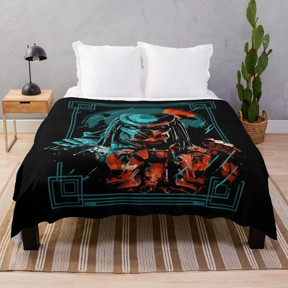 

Alien Hunter Throw Blanket Plush Fuzzy Cozy Blanket for Couch Sofa