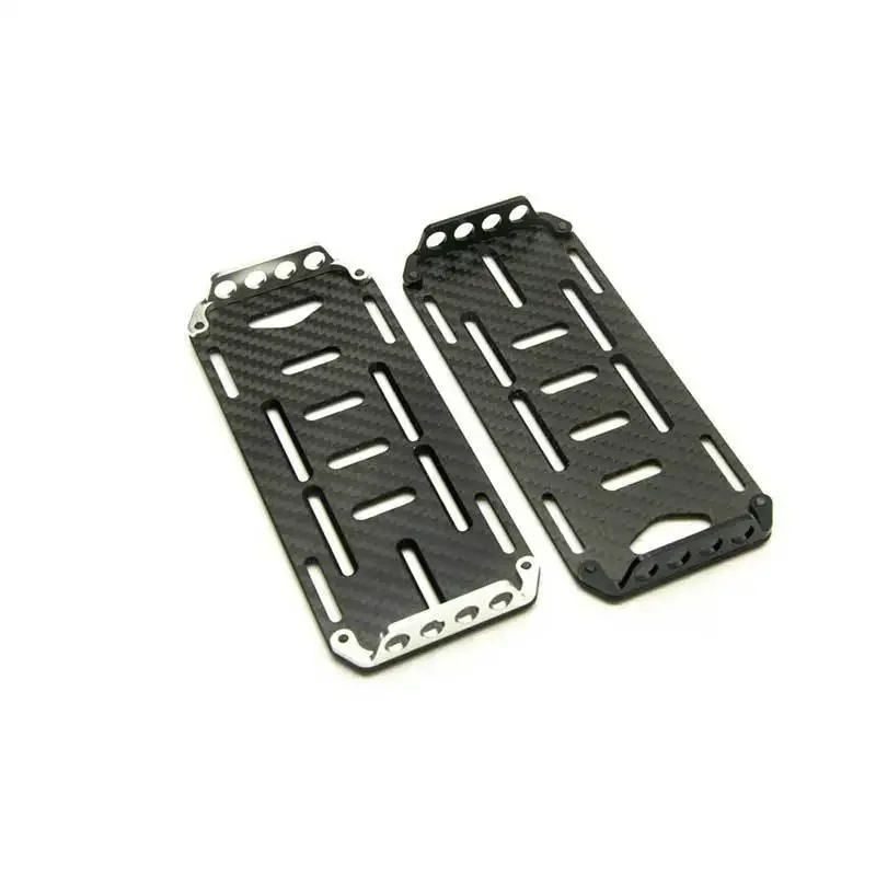 Zufällige Muster Kohlefaser Batterie Montage Tablett Platte für Axial SCX10 1/10 RC Crawler Auto" – Detail 3