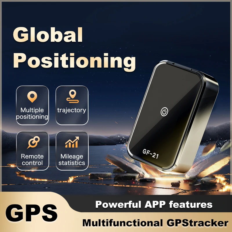 GF21 GPS Tracker Precise Positioning Mini CarTracker Universal Bike GPS Tracker for the Elderlyand Children
