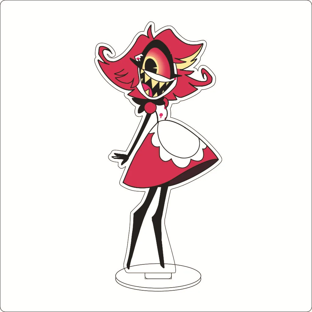 16CM Anime Hazbin Hotel Charlie Morningstar Vaggie Angel Dust Alastor Niffty Cherri Bomb Cos Acrylic Figure Stand Ornament Gifts view 3