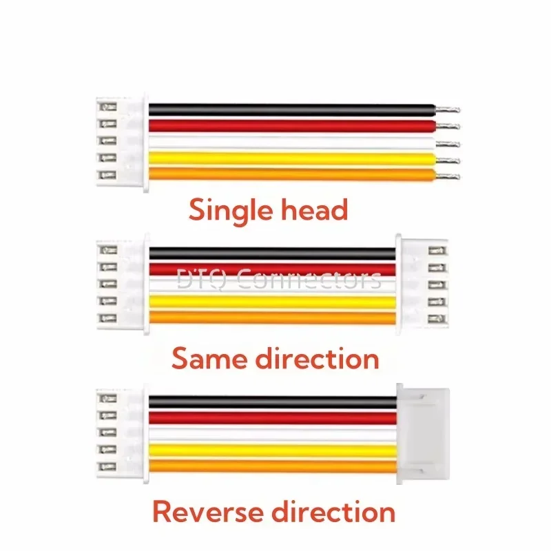 10PCS 2/3/4/5/6~12Pin Pitch Male Female Plug Socket JST XH2.54 XH 2.54mm 10cm/15cm/20cm Wire Length 26AWG Wire Cable Connector