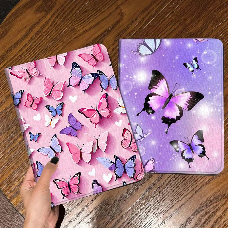 

Colorful Butterfly Decoration Tablet Case For Samsung Galaxy Tab S7 S8 S9 S10 FE Lite Gift