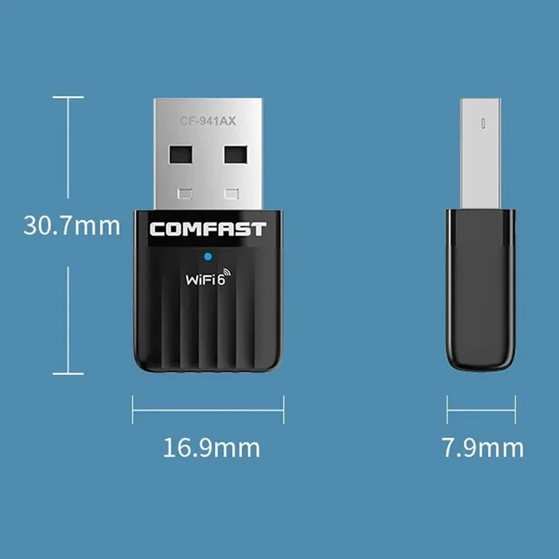 Comfast Ax600 Wifi6 Adapter 2.4G & 5G 572Mbps Netwerkkaart 802.11ax Driver Gratis Usb Wifi6 Dongle Voor Pc/Laptop Win 10/11