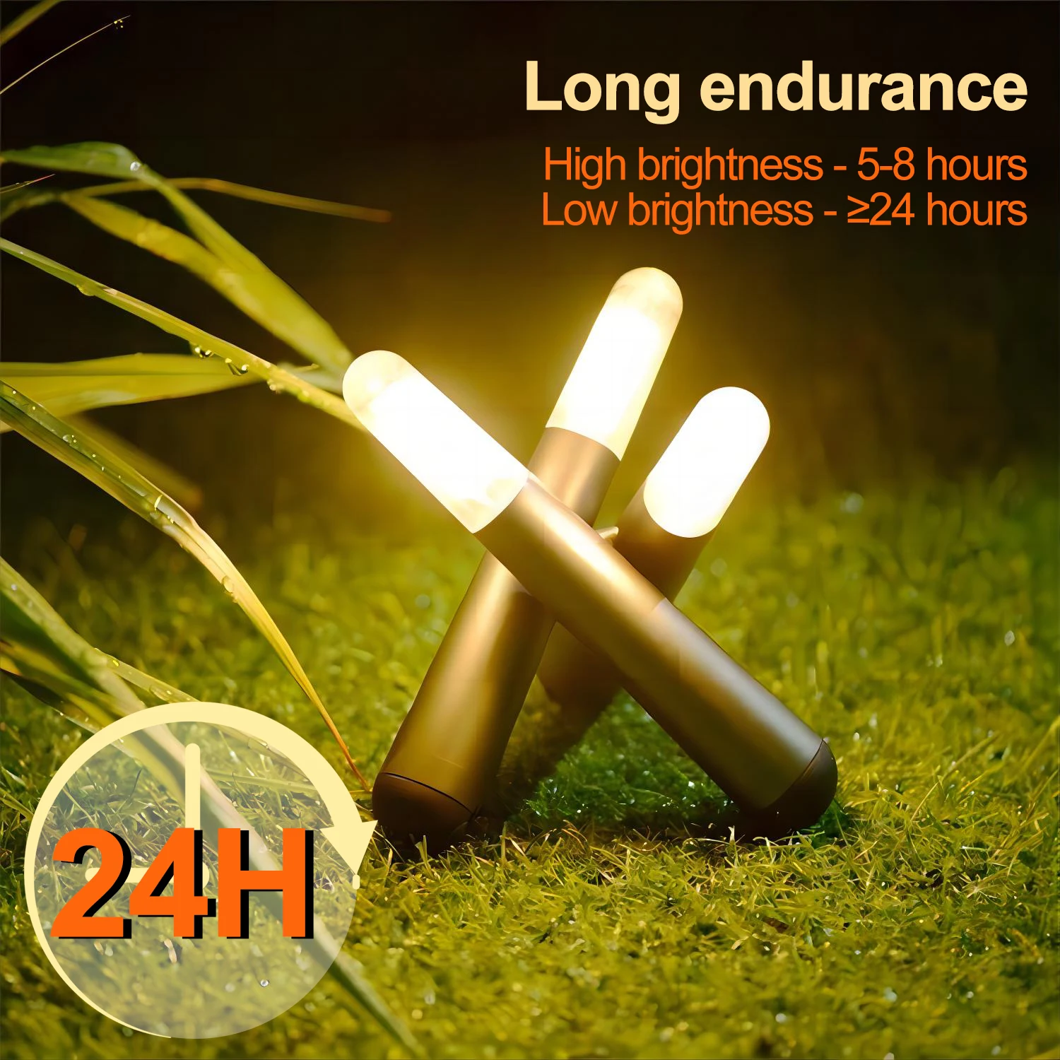 Camping Lantern Rechargeable LED Simulated Match Bonfire Night Light 4 Light Modes Tent Light For Patio Garden Party Hiking Home