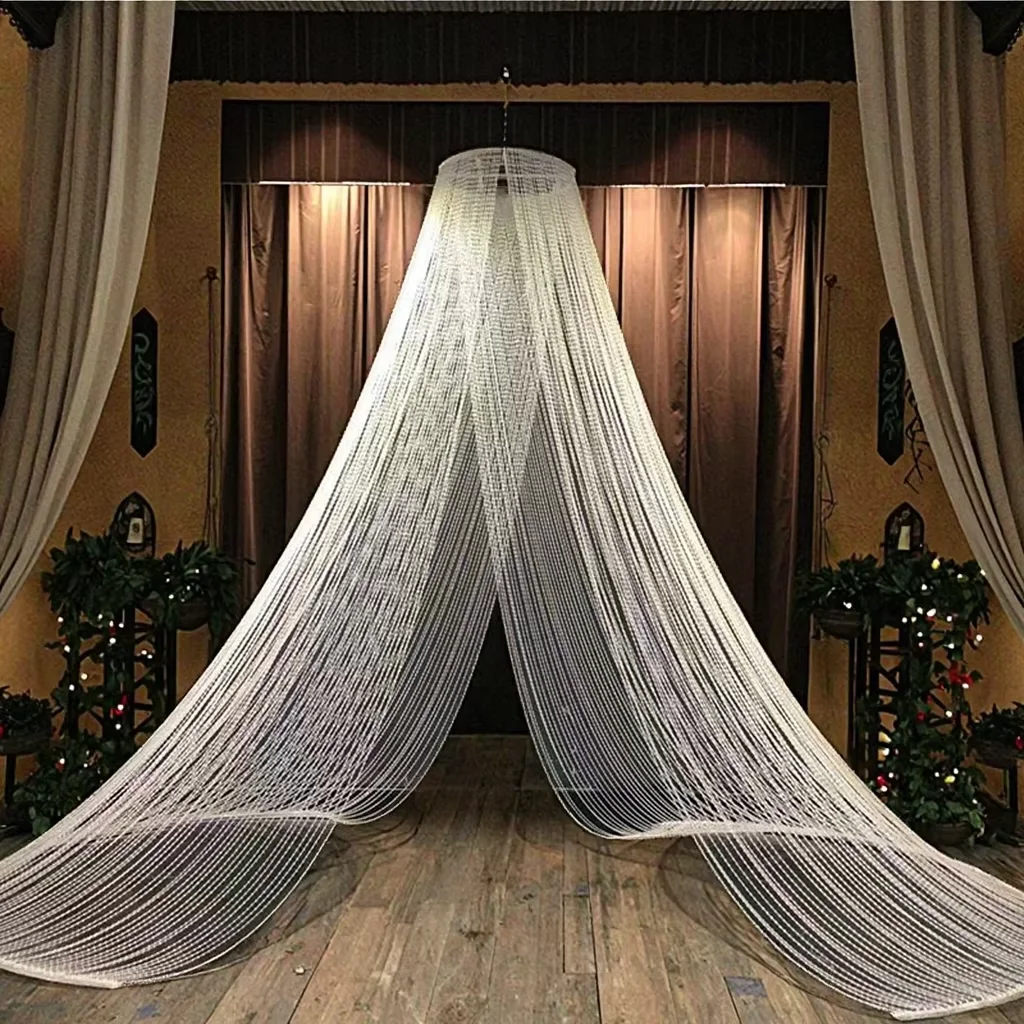 Butterfly Dream Acrylic Earth Bead Curtain Pendant Wedding Auditorium Ceiling Decoration; for Stage Background Road Guide