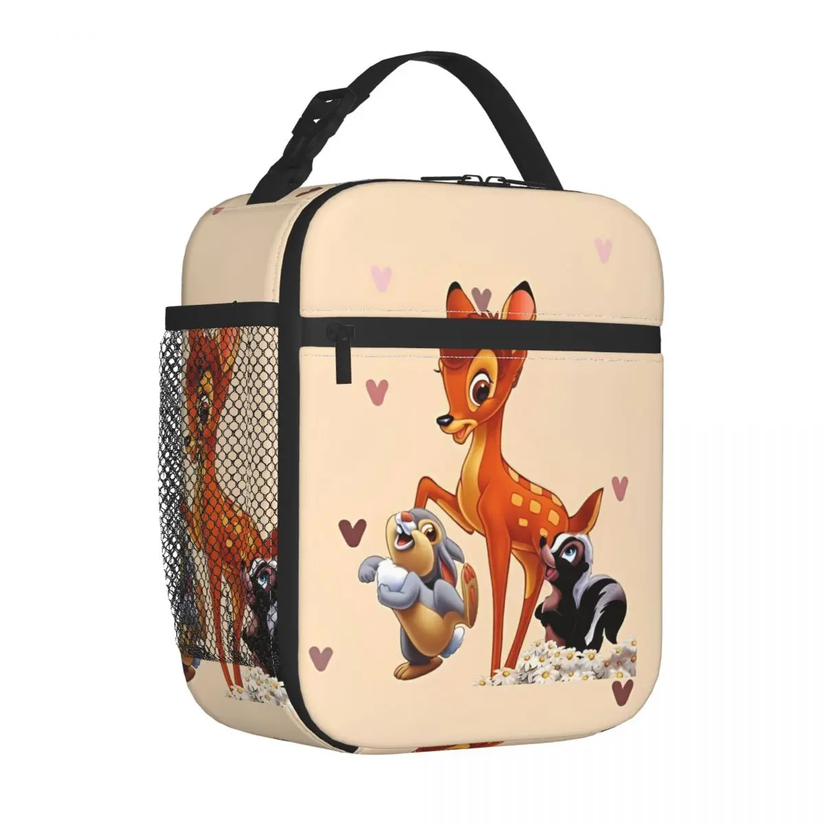 

Kawaii Bambis Insulated Lunch Bags Thermal Bag Reusable Lunch Container Portable Tote Lunch Box for Men Women Office Picnic