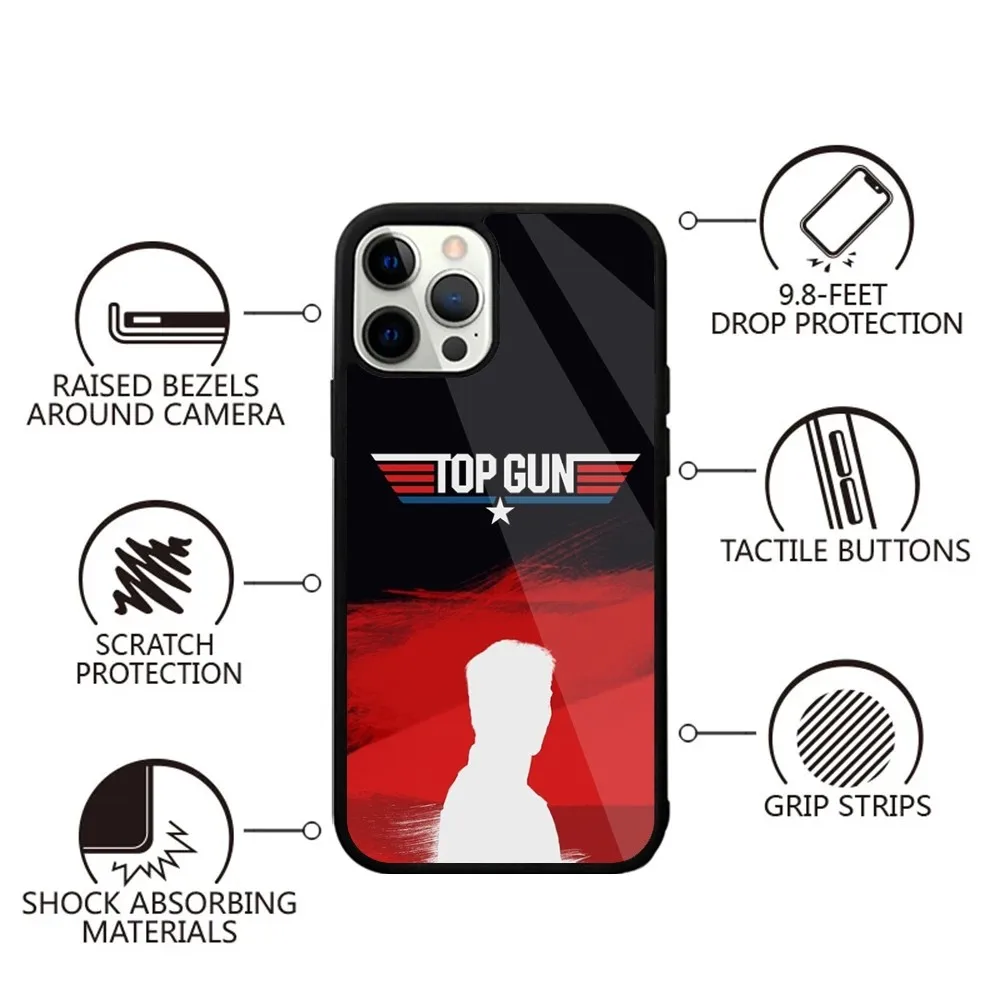 Film Top G-Gun Maverick Phone Case For iPhone 16,15,14,13,12,11,Plus,Pro,Max,Mini Magsafe Magnetic Wireless Charging