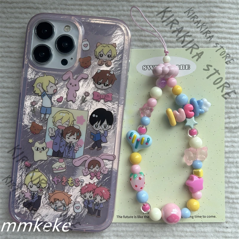 

Ouran High School Host Club Cosplay Mobile Phones Shell Double-layer Phone Case Anime Janpan Manga Accessories (only Shells)