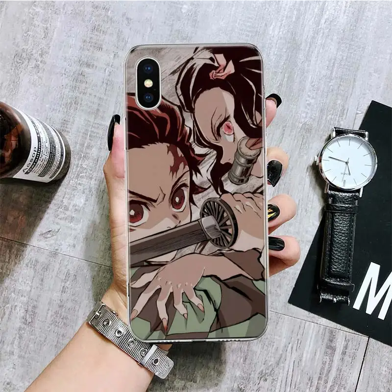 Tanjiro Demon Slayer Phone Case For iPhone 16 15 Plus 11 14 Pro Max 13 12 Mini XS X 7 8 + SE Pattern Customized Couqe Cover 11 1