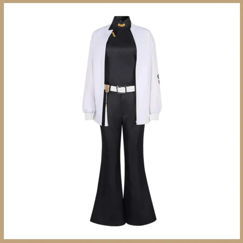 مانغا Gokurakugai تاو ساوتومي تأثيري حلي الأبيض زي بيسبول معطف Bootcut شعر مستعار امرأة مثير هالوين عيد الميلاد ؛ 3 ، c'5.b ؛ 8' #4