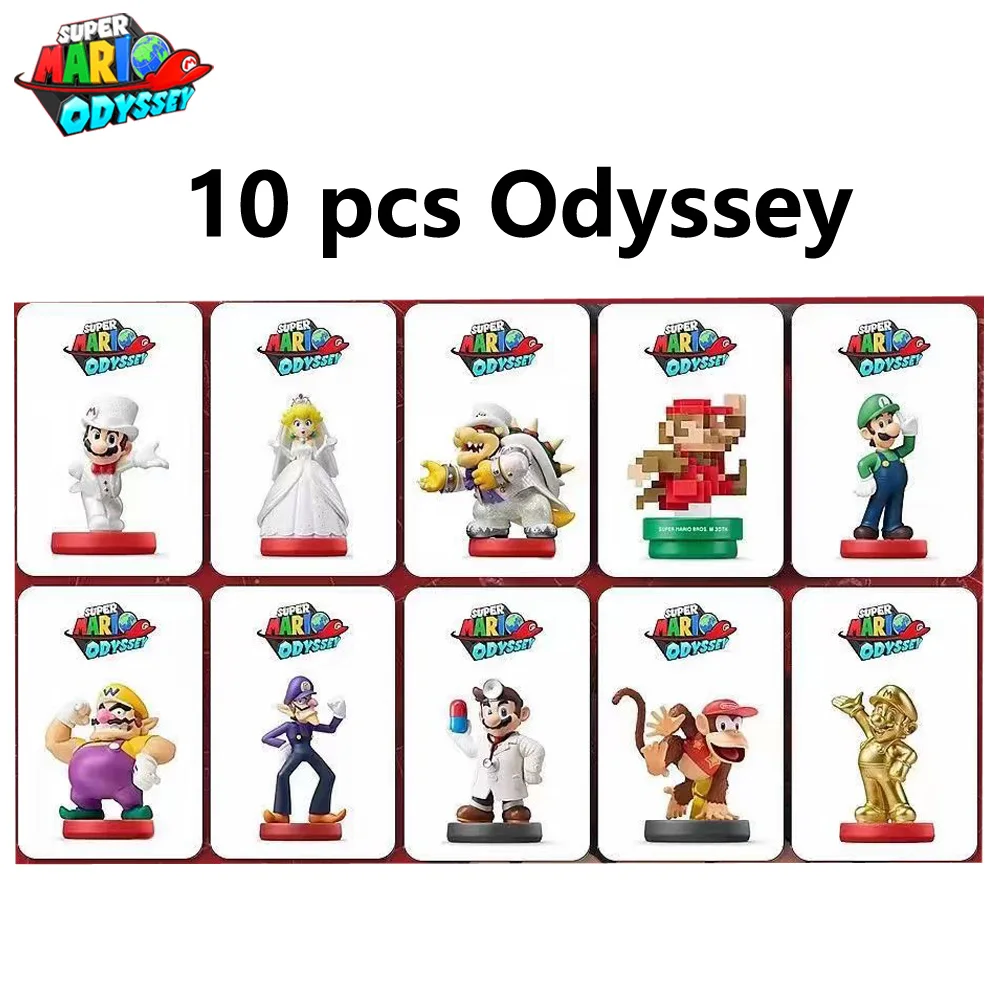 Hot Game Amiibo Super Mario Odyssey Card Ten kinds of cute clothing NS Switch 3DS Game Set Very interesting NFC Cards