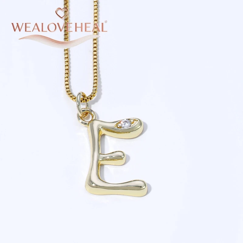 muttertagsgeschenk，Luxuriöse Halskette mit Initialen von A bis Z aus 18 Karat vergoldetem Messing, glänzender CZ-Buchstabenanhänger, minimalistischer Alphabet-Schmuck für Frauen, individuelles Namensgeschenk – Detail 23
