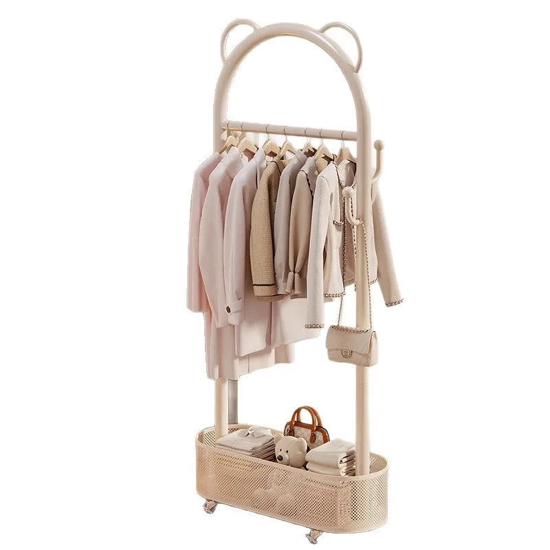 Hanger bedroom floor with schoolbag storage rack room hanger shelf for drying
