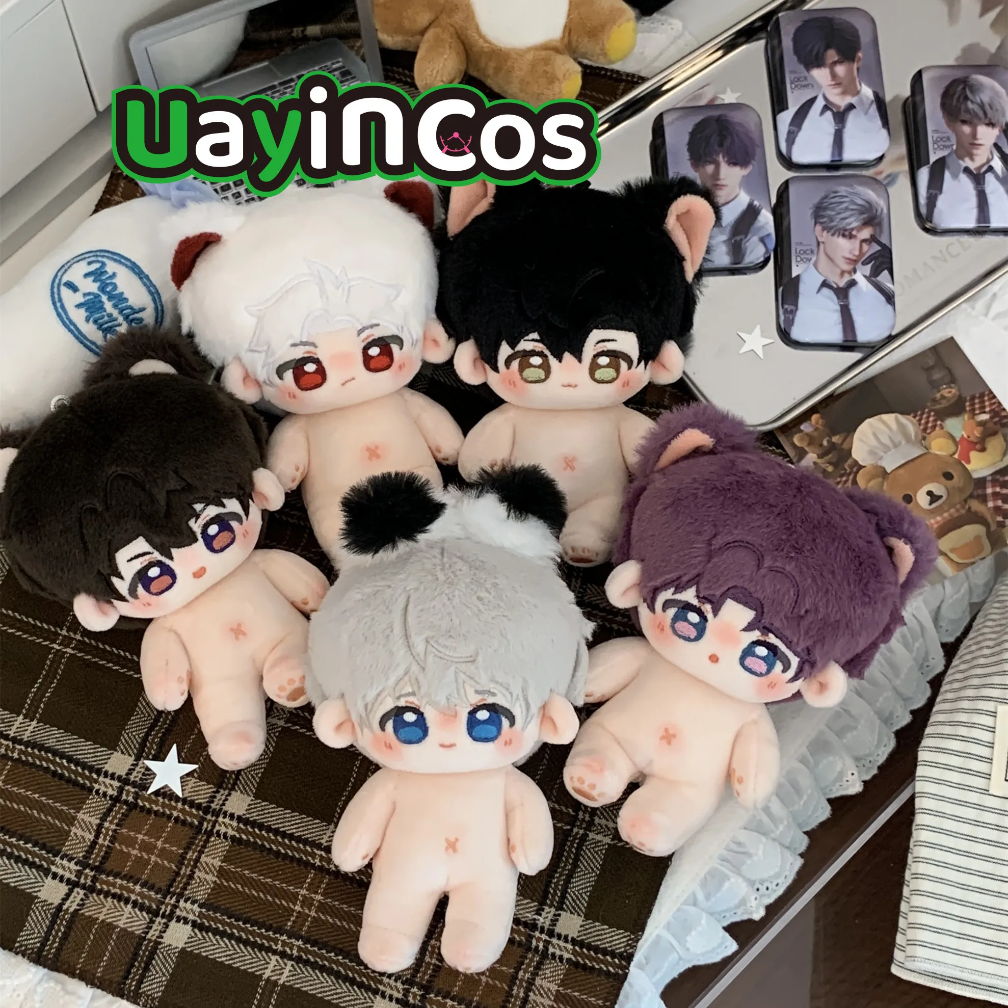 

Original 10cm Love and Deepspace Sylus Rafayel Zayne Stuffed Plushies Doll Doll With Skeleton Anime Game Keychain Bag Toy Kids