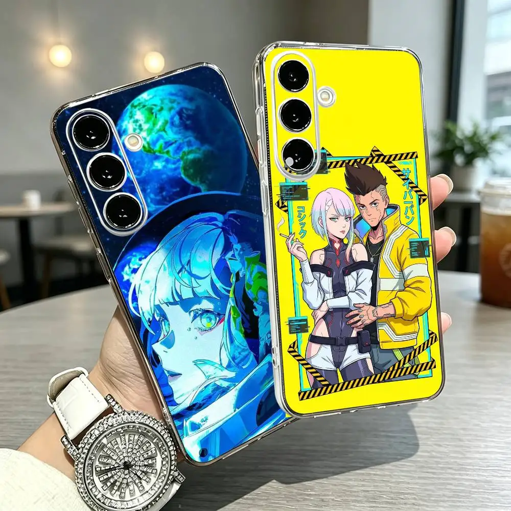 Stylish C-Cyberpunk Cartoon Anime Phone Case For Samsung Galaxy A20,21S,30,31,40,50,51,52,70,A71,Others Transparent Soft