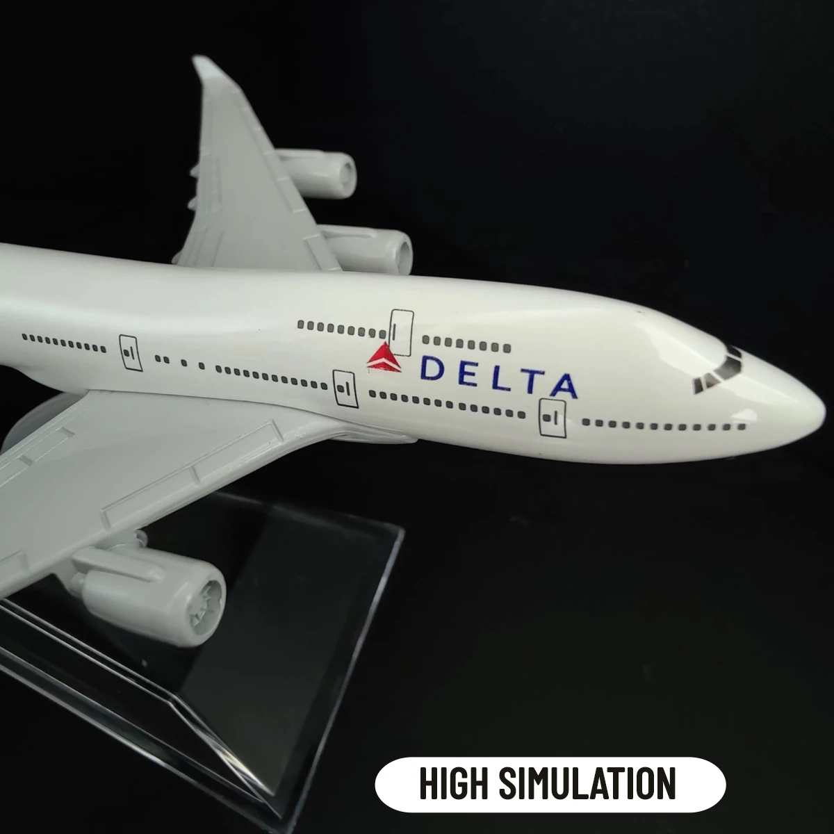 Avion en métal du cimetière Delta B747 pour garçon, échelle 1:400, Boeing Airbus, modèle d'aviation moulé sous pression, jouet d'art l'inventaire pour enfant