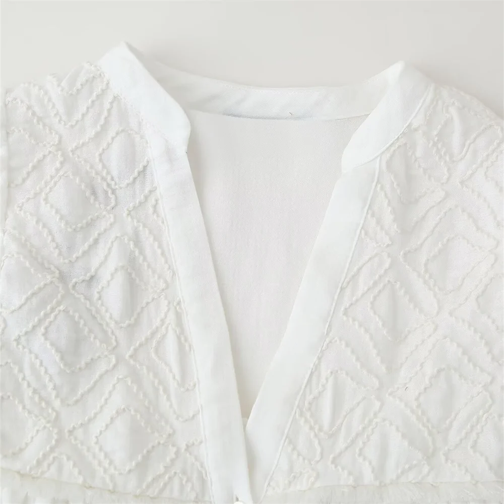 レディース春夏新作ファッションカジュアル万能Vネック長袖シングルブレストシャツジャケット