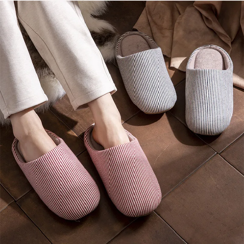 New Slient Slippers Women Men Flats Soft Fluffy Shoes Bedroom Slience Shoe Indoor Comfortable Slides Couples House Slipper