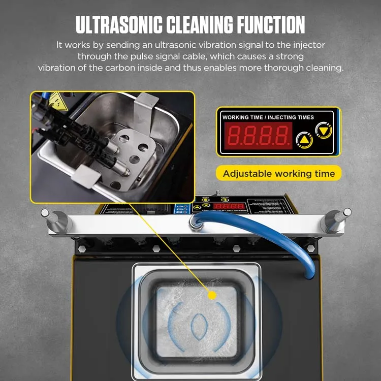 AUTOOL CT400 Tester And Cleaner High Voltage Pressure Car GDI Auto Engine Tester Fuel Injector