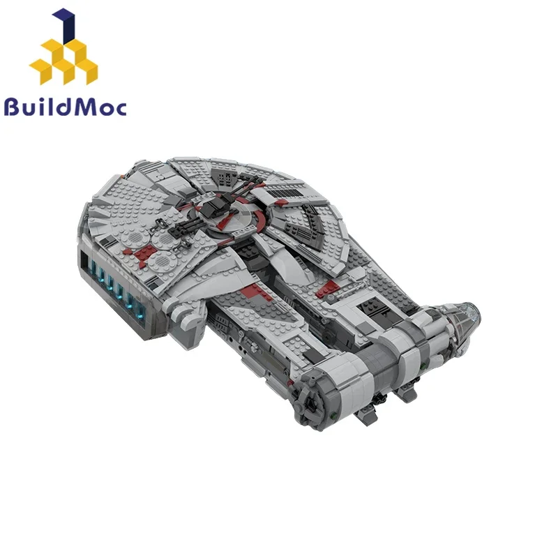 BuildMoc Transport Spaceship YT-2400 Freighter Building Blocks Set Space Wars Fighter Bricks Toys For Children Kid Birthday Gift