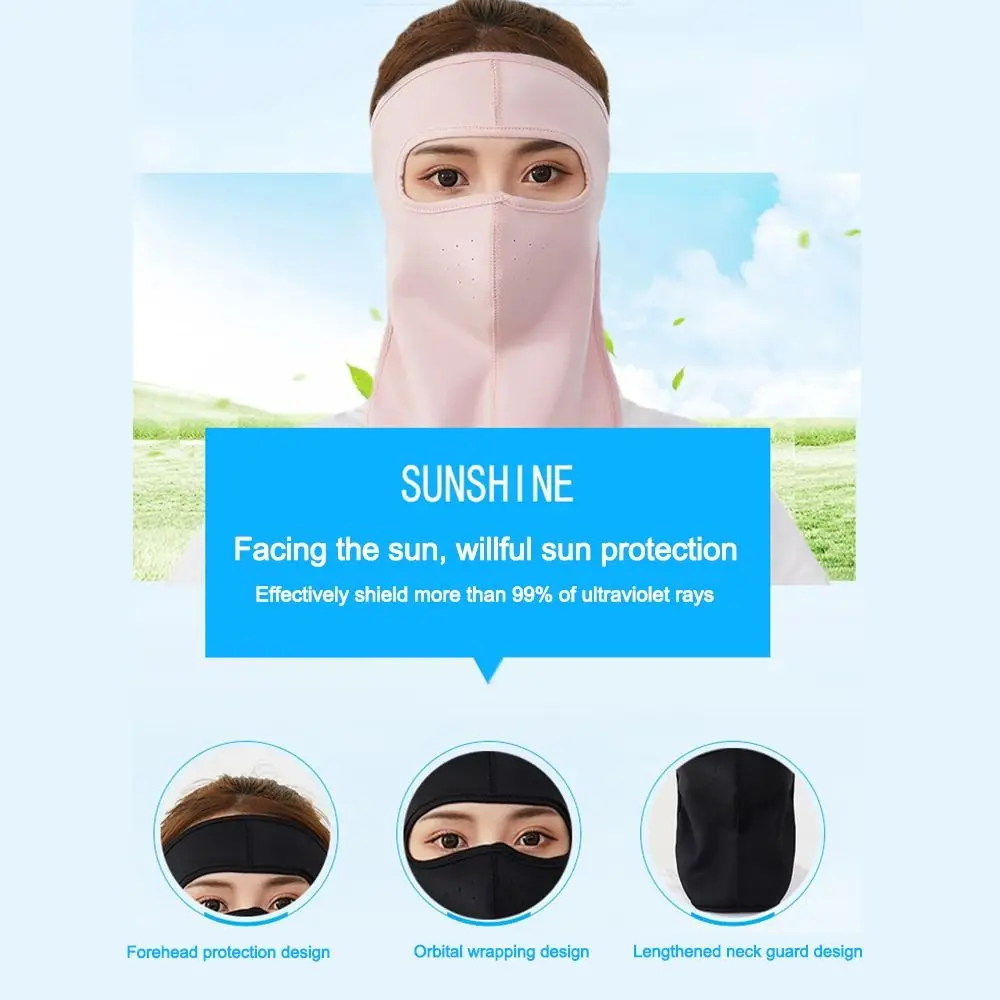 Maschera facciale sciarpa maschera per la protezione solare moda anti-uv maschera per il viso traspirante maschera per il viso maschera per ghetta per il collo integrale estate