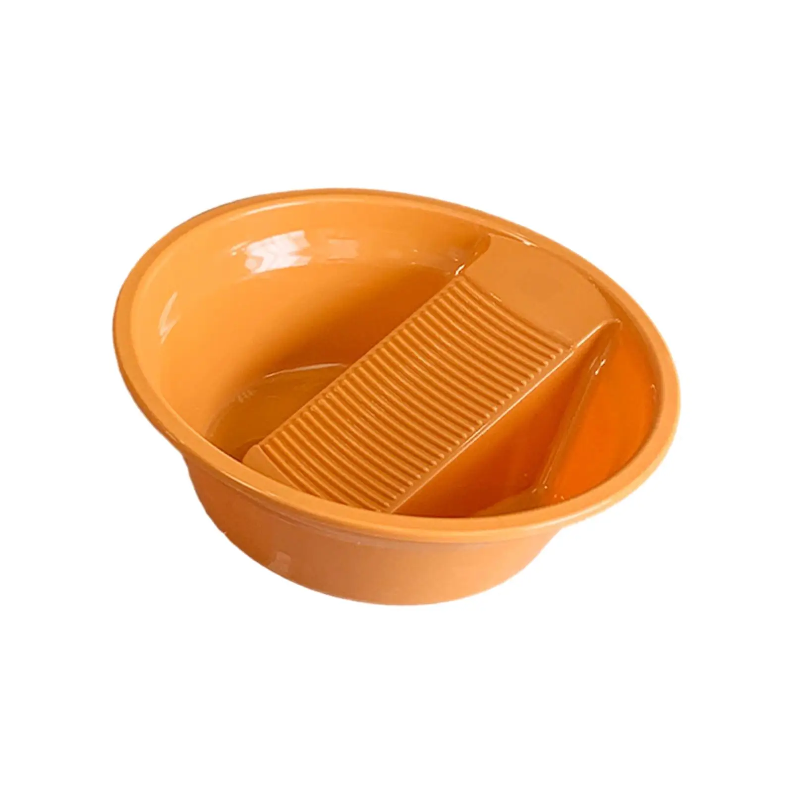Washboard Basin Washtub with Integrated Washboard Non Slip Hand Washing Clothes Bucket for Socks Household Hand Wash