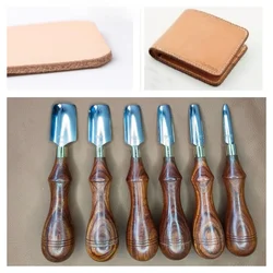 5mm-30mm Leather Products Hand Press Shallow Round Cut DIY Leather Craft Backpack/watchband Cut Rounded Corners Auxiliary Tool