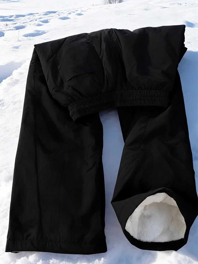 

Утепленные хлопковые брюки унисекс для защиты от холода (Харбин, до -40°C) с флисовой подкладкой, водонепроницаемые, ветрозащитные, для активного отдыха