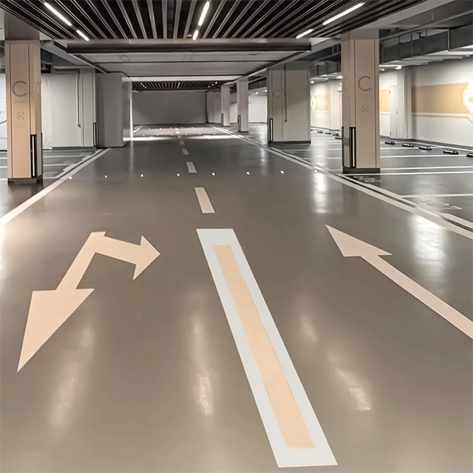 1pc Road Marking Template Flexible Silicone Parking Lot Line Stencil Reusable for Asphalt Concrete Pavement Painting Tool
