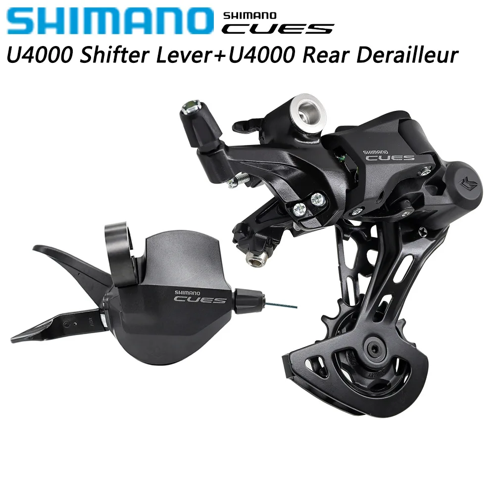SHIMANO CUES U4000 9Speed SL-U4000-9R RAPIDFIRE PLUS Shifter Clamp Band RD-U4000 SHADOW RD Rear Derailleur 9S 9V