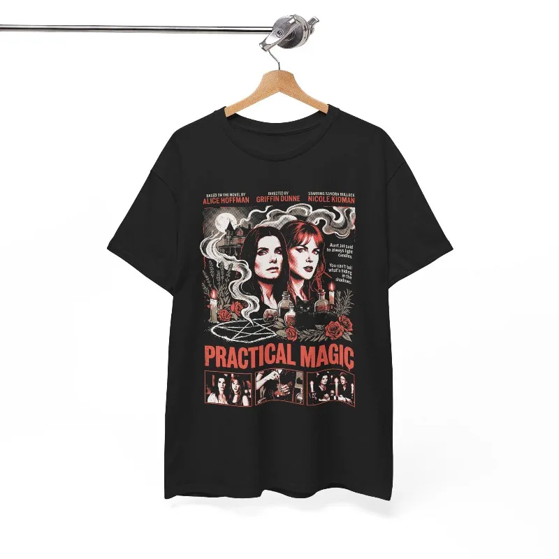 Practical Magic 1998 Witch Film T-Shirt Four season popular unisex cotton T-shirt