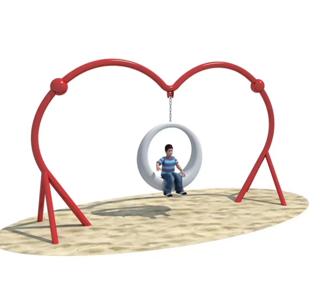 

Outdoor Internet celebrity clock in multi-person camp seaside hemp rope swing custom courtyard swing chair unpowered