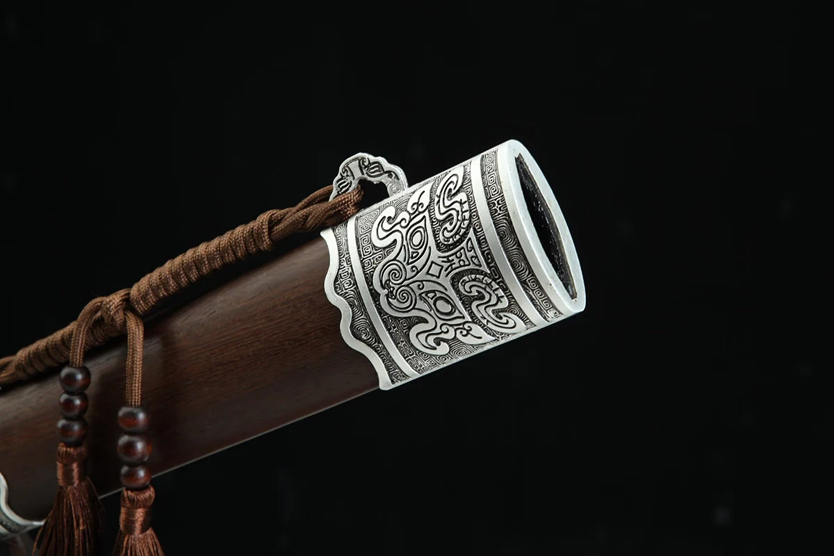 87cm Chinese Kung Fu martial arts Real Samurai sword Damascus steel katana Ninja Training beautiful gift man Father's Day